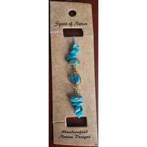 New Spirit of Nature Handmade Native American Design Beaded Turquoise Bracelet